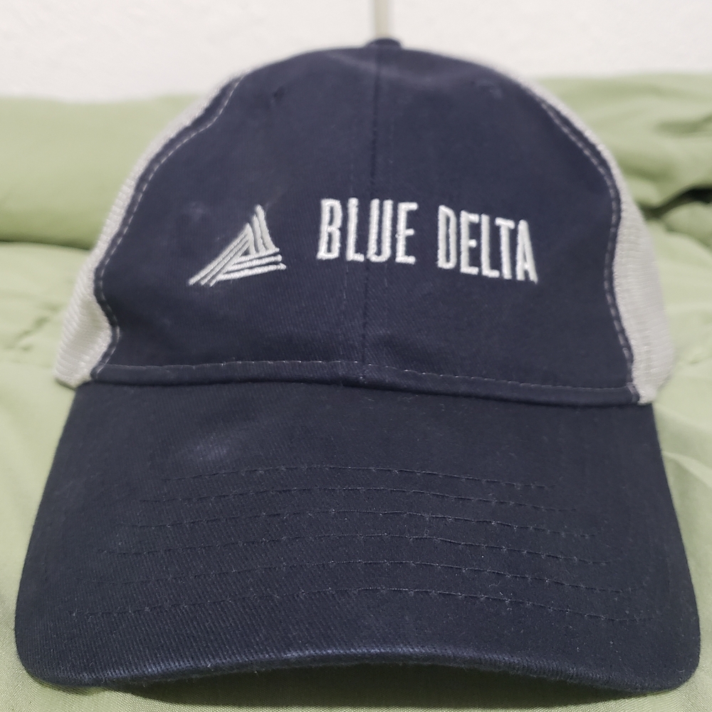 Blue Delta Hat Adjustable Strap Cap Used